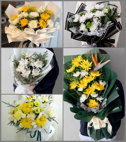 广东梅州市蕉岭县广福镇铁坑村白事花束代送